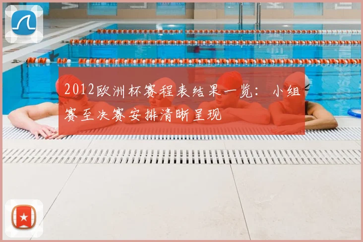2012欧洲杯赛程表结果一览:小组赛至决赛安排清晰呈现